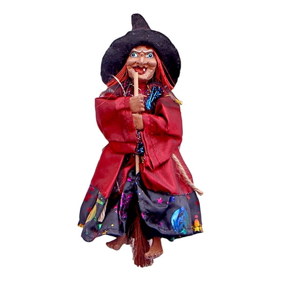 2Pack Halloween Decorations Witch Desktop Ornament Gothic Home Bar Witchcraft Party Accessory Witch Statue Desktop Ornament Home Decor