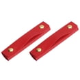 thumbnail image 1 of 2Pack Handbag Handle Wrap Covers, PU Leather Luggage Grip Protector for Suitcases, Shopping Bag (Red), 1 of 6
