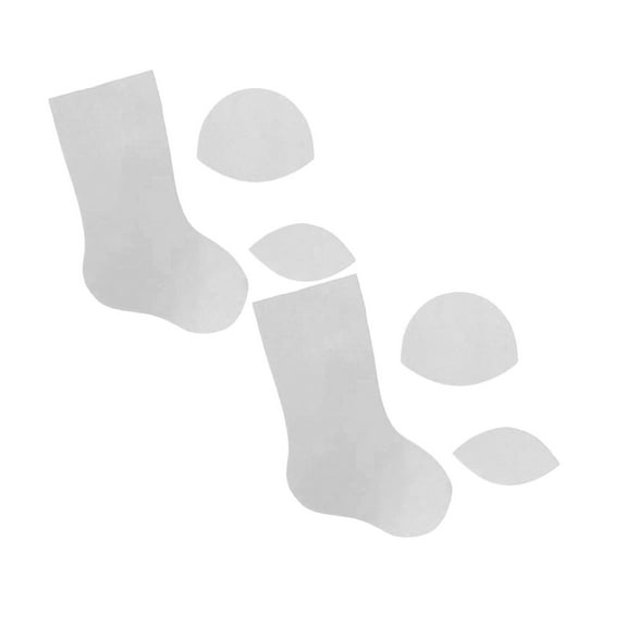 2Pack Handmade Christmas Stocking Template Set Cute Christmas Stocking Quilting Diy Templates Patchwork Tools Creative Christmas Eve Socks Sewing Quilting Knitting Stencil Diy Knitting Diy