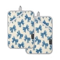 2Pack Heat-Resistant Quilted Cotton Potholders - Stylish Kitchen Grips ...