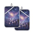 thumbnail image 1 of 2Pack Heat-Resistant Quilted Cotton Potholders - Stylish Kitchen Grips for Hot Pots & Pans Ovens Star Performances, 1 of 7