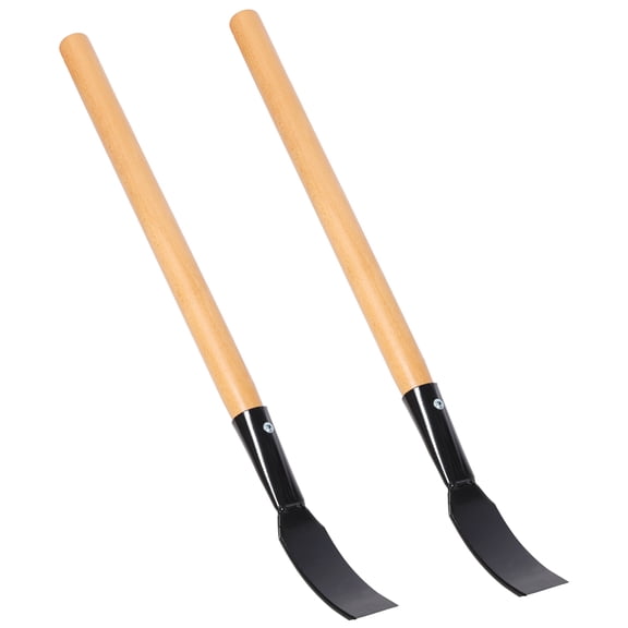 2Pack Heavy Duty Bark Spud 25 inch, Wood Handle Log Peeler Bark Removal Tool with 8 inch x 2 inch Blade