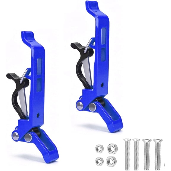 2Pack Heavy Duty Metal Rubber Shovel Mount Kit, Blue Quick Release Tool Clamp, Shovel Holder Mounting Brackets, For Truck Roof Rack, Off Road UTV ATV Jeep Truck Bed, (C)