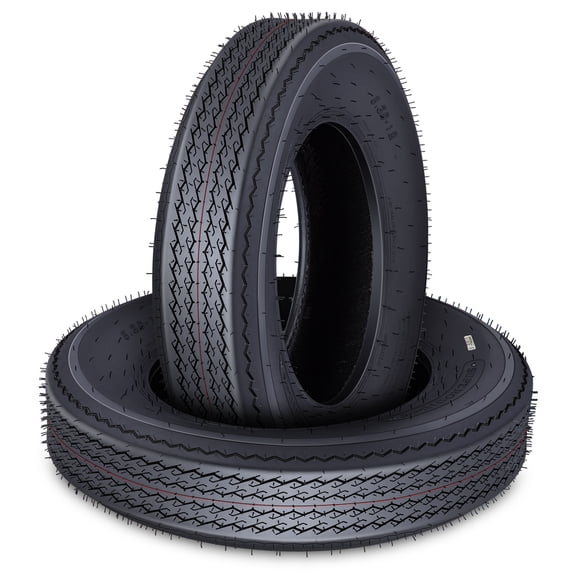 2Pack Heavy-Duty Trailer Tire Set – 5.30-12 & 4.8-12, Load Range C 6PR & 20.5x8.0-10 E 10PR, 12-Inch All-Weather Deep Tires for Utility, Boat & Camper Trailers – Durable Multi-Size Kit