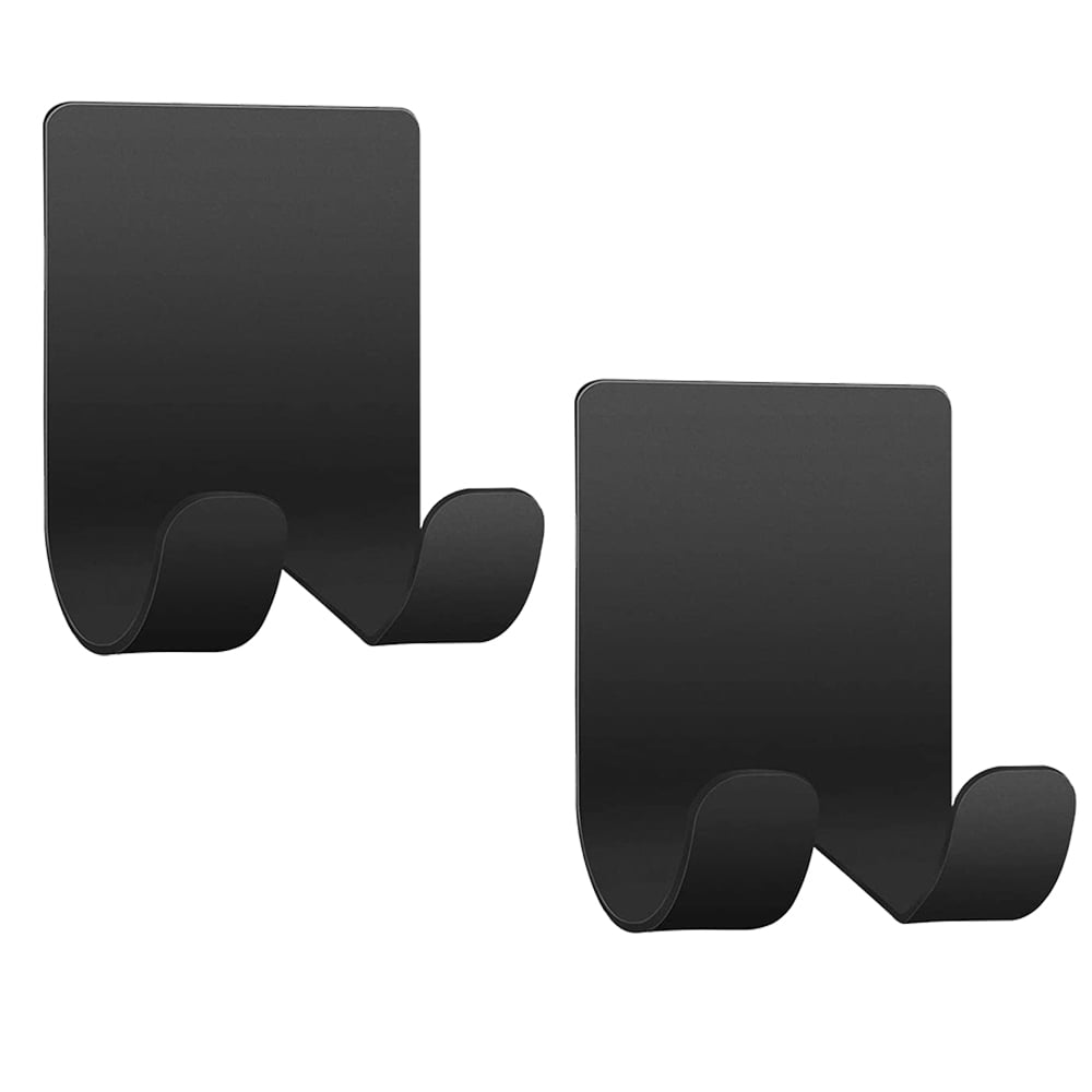 2Pack Heavy Duty Adhesive Hooks Razor Holder Stick on Hooks Stainless