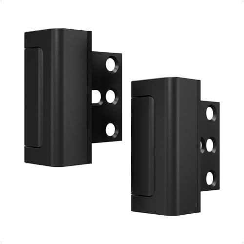 2Pack Home Security Door Reinforcement Lock Childproof, Door Locks for Kids Safety, Door Lock Latch Stopper for Front Door Inside Top of Door, Aluminum Construction Finish