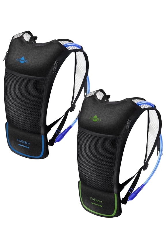 2Pack Hydration Backpack w 2L Hydration Bladder - Lightweight Large Capaity Hydration Pack  for Kids Women Men Hiking Cycling Camping Running