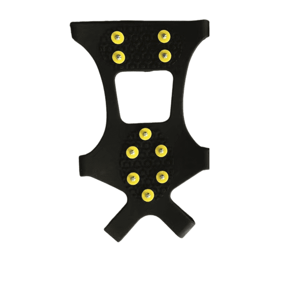 2Pack Ice Cleats Grippers for Shoes and Boots 10 Teeth Tiny Spikes Ice Cleats for Walk on Ice Snow and Freezing Mud