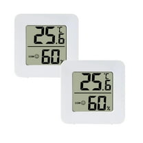 2Pack Indoor Humidity Meter Precision Mini Hygrometer Hygrometer With Facial Expression Prompts Room Temperature And Air Comfort Indicator Thermometer Home Decor