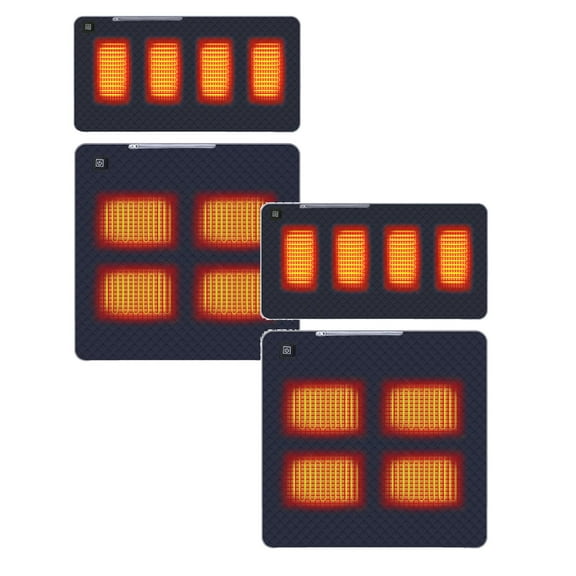 2Pack Intelligent Heated Seat Cushion 5V Heated Bleacher Seat Heated Camping Chairs For Adults Heated Chairs Outdoor Sports M Ulti Scenario Applicable Three Speeds Can Be Adjusted Cushion