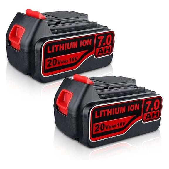 2Pack LB2X4020 7.0Ah High Capacity Battery Replacement for Black and Decker 20V MAX Lithium Battery,Compatible with LBXR20 LBXR20-OPE LB20 LBX20 LBX4020 LB2X4020 LB2X4020-OPE Cordless Tools