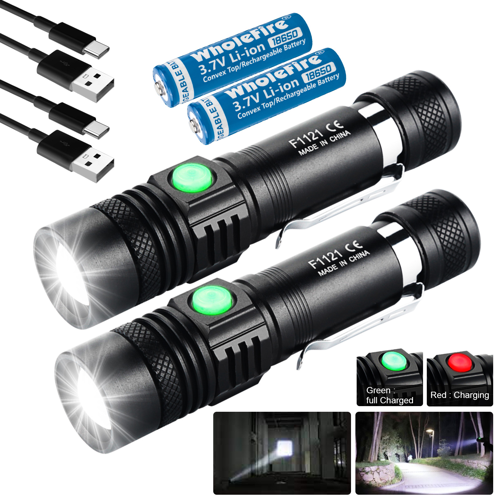 Ozark Trail 4AA OT250L Flashlight with Duracell Batteries