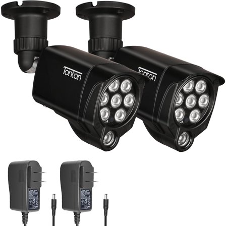 2Pack LED IR Illuminator Wide Angle 8-LEDs 90 Degree 100Ft IR Infrared Flood Light, Compatible for CCTV Security Cameras,IP Camera,Bullet Camera,Dome Camera()