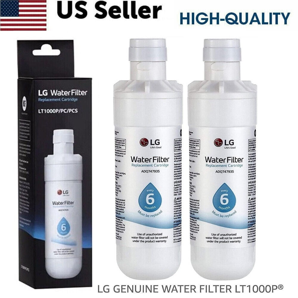 2Pack LT1000P Replacement Refrigerator Water Filter,Fit for LT1000P 469980 46-9980 ADQ747935 GF-D706BSL Fresh Water Filter