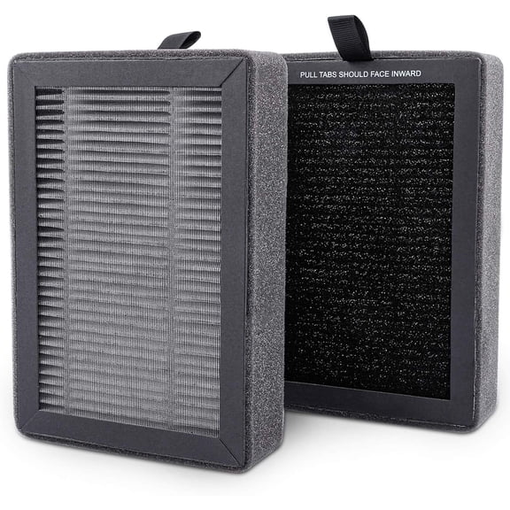 2Pack LV-H128 Replacement Filter Compatible with LEVOIT LV-H128 / PUURVSAS (HM669A) / ROVACS (RV60) Air Purifiers, 3-IN-1 Filter for LV-H128-RF Replacement Filter