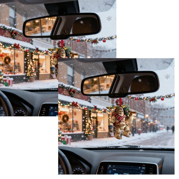 2Pack Large Ornament Hanging For Holiday Festive Xmas Party Home Hangs Home Decor