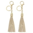 thumbnail image 1 of 2Pack Leather Keychain Tassels with Lobster Clasp Key Ring, Dirty Pink, 1 of 6