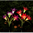 thumbnail image 1 of 2Pack Lily Flower LED Lights Outdoor Solar Garden Lights Lamp Decor for Patio, 1 of 3
