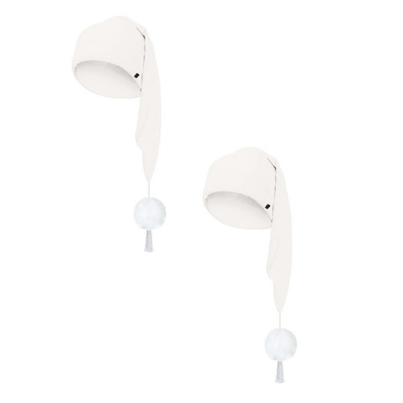 2Pack Long Christmas Sleeping Night Cap Adult Unisex Striped Santa Style Stocking Sleep Hat