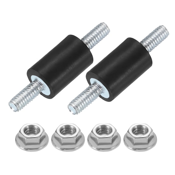 2Pack M4 x 10mm Rubber Mounts, 15 x 10mm Rubber Vibration Isolator with Nuts