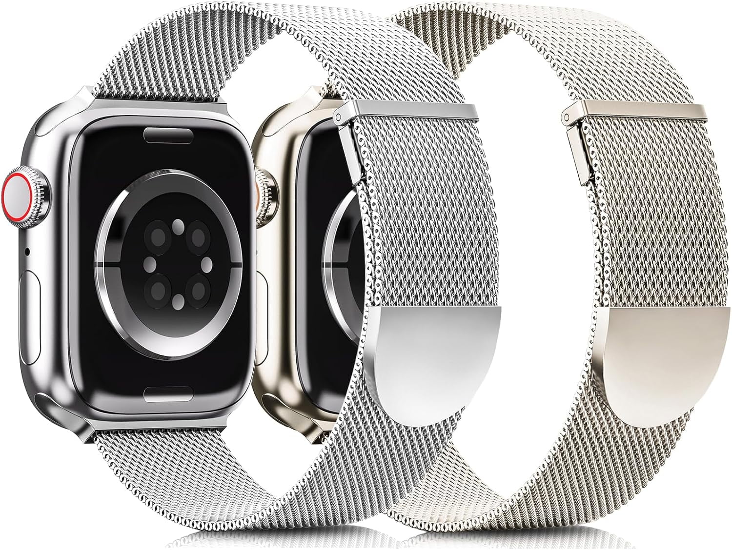 MK Band for Apple Watch ⌚️ White-Gray 38/40/41 mm Apple Watch Band 38/40/41mm - Gray, White, Pink (3-Pack) main image 3