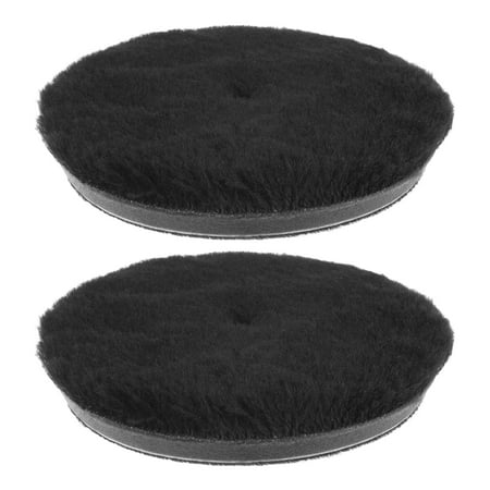 2Pack Microfiber Polishing Pad 5 inch Microfiber Cutting Disc with Hook Loop Backing for DA Plate Car Polisher