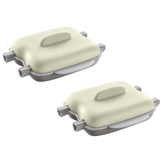 2Pack Microwave Corn Steamer Portable Corn Steamer With Lid And Handle Microwave Corn On The Cob Cooker Food Grade Steamer Dishwasher For Kitchen Dorm Cooking Utensils Home Decor