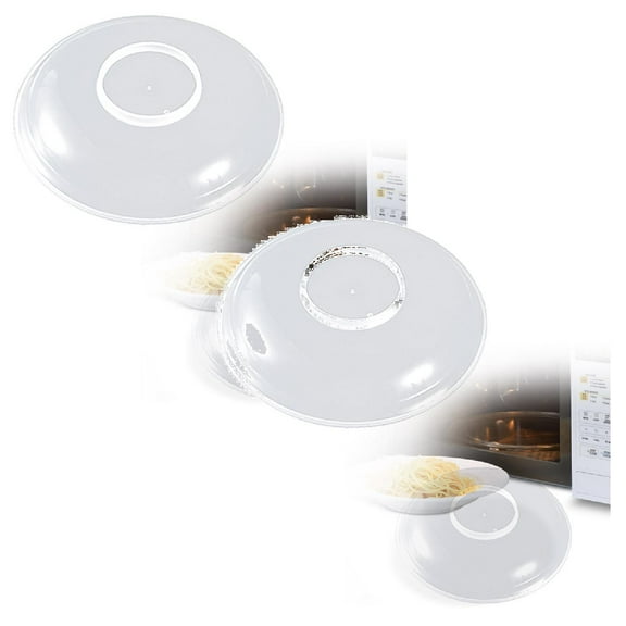 2Pack Microwave Cover For Food Splatter Guard For Microwave Oven Microwave Plate Cover Expandable & Collapsible Ventilated Food Cover To Keep Microwave Clean Closure Bags & Lids & Boxes Home Decor