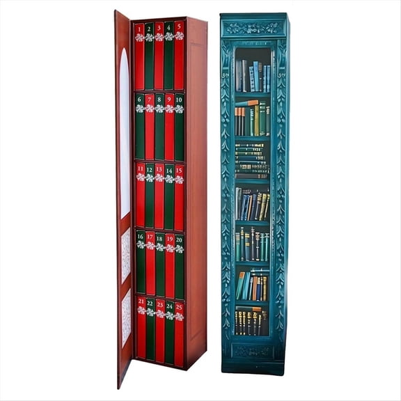 2Pack Mini Book Ornament Advent Calendar, Christmas Calendar with Gift,