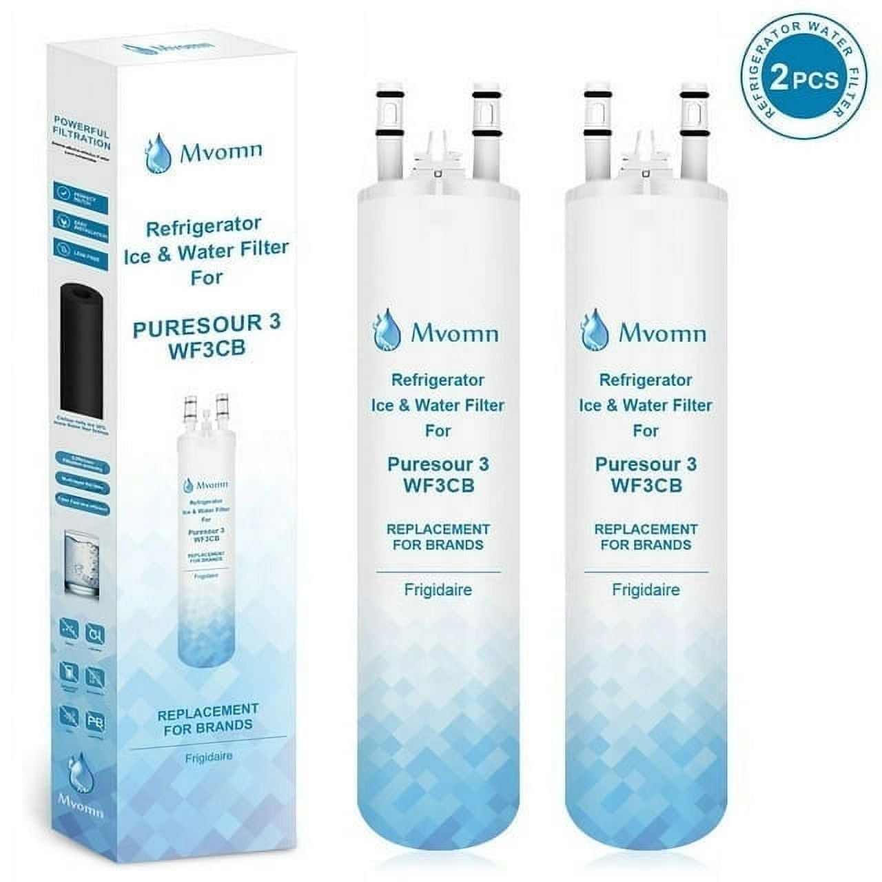Movmn Brand 2Pack Superior Water & Ice Filters compatible with