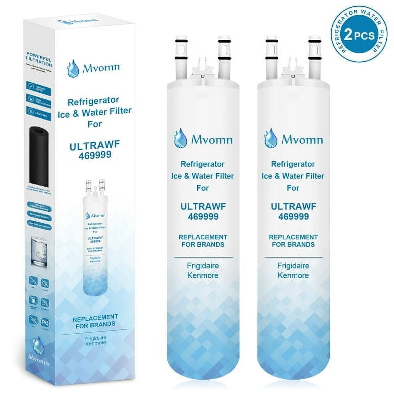 Movmn Filters™ 2Pack Water and Ice Filters Compatible with Frigidaire