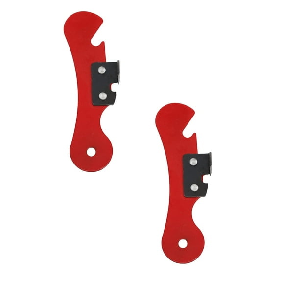2Pack Multifunctional Bottle Red Kitchen Gadget Portable Can Opener For Emergency Party Can Opener Manual Metal Red Kitchen Bottle&Can Openers Home Decor