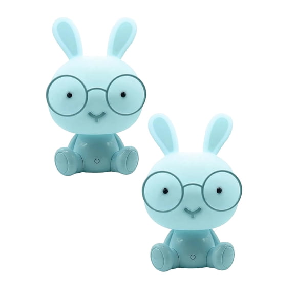 2Pack Night Light Cute Rabbit Children Bedroom Small Night Light Eye Protection Led Light Home Decor