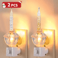 thumbnail image 1 of 2Pack Night Light Insert Wall Decor Bubble Night Light, 12 Clear Bubble Night Lights with E12 Socket + 1 Clear Replacement Bulb, Retro Bubble Night Light for Holiday Christmas Lighting, 1 of 8