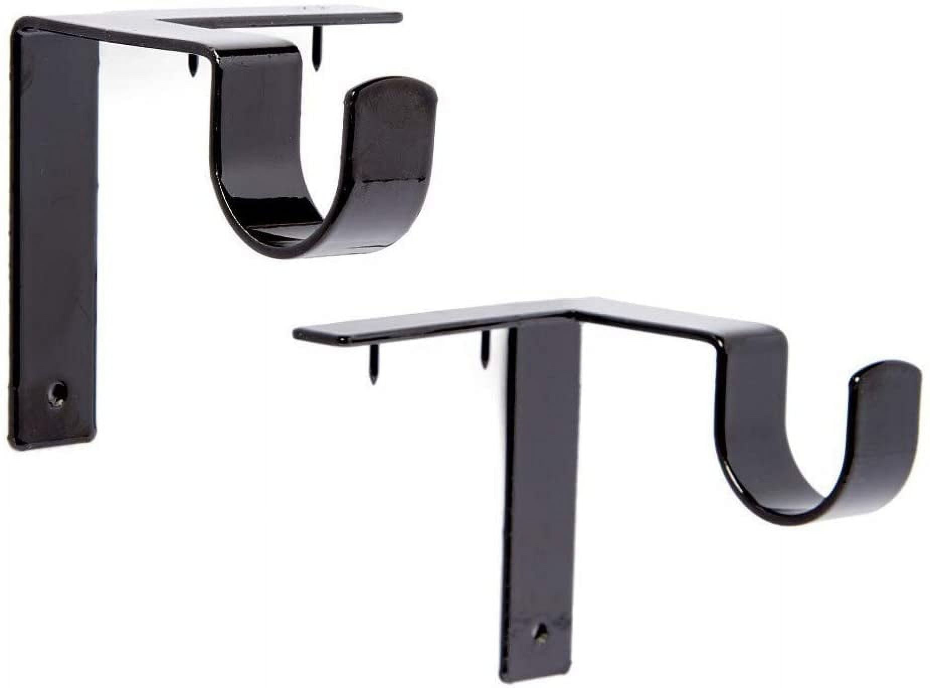 2Pack Curtain Rod Brackets, Easy Setup, Supports Up to 20 lbs - Walmart.com