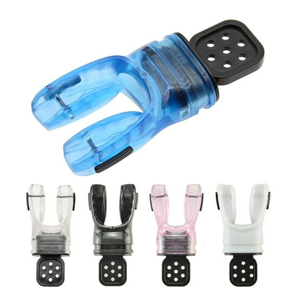 2Pack Non Snorkel Regulator Diving Mouthpiece Scuba Moldable Bite Mouthpiece Blue