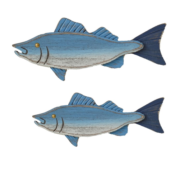 2Pack Ocean Beach Themed Wall Decor,3D Nautical Sailfish Decorations for Home Office Beach House,Rustic Coastal Ocean Theme Coastal Bedroom Living Room Fish Wall Art