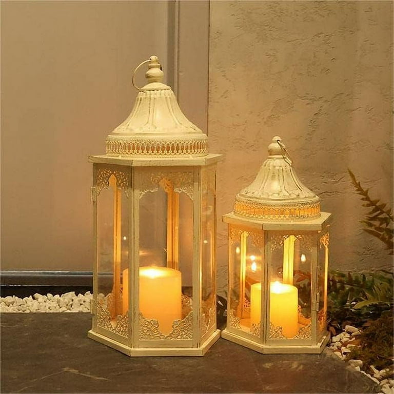 Hazel Lantern with Flameless Candle, Outdoor, Outdoor Decor