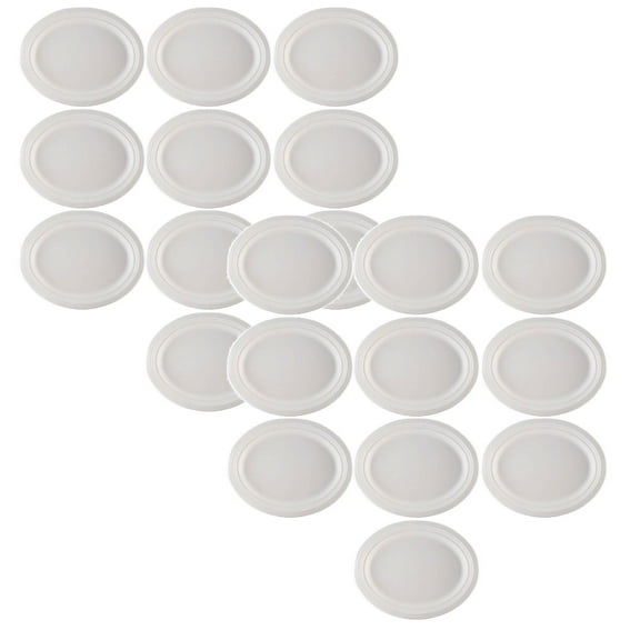 2Pack Oval Paper Plates White 12 Inch Large Paper Plates Disposable Plates Paper Plates Heavy Duty Paper Dinner Plates Paper Plates Bulk Food Storage Home Decor