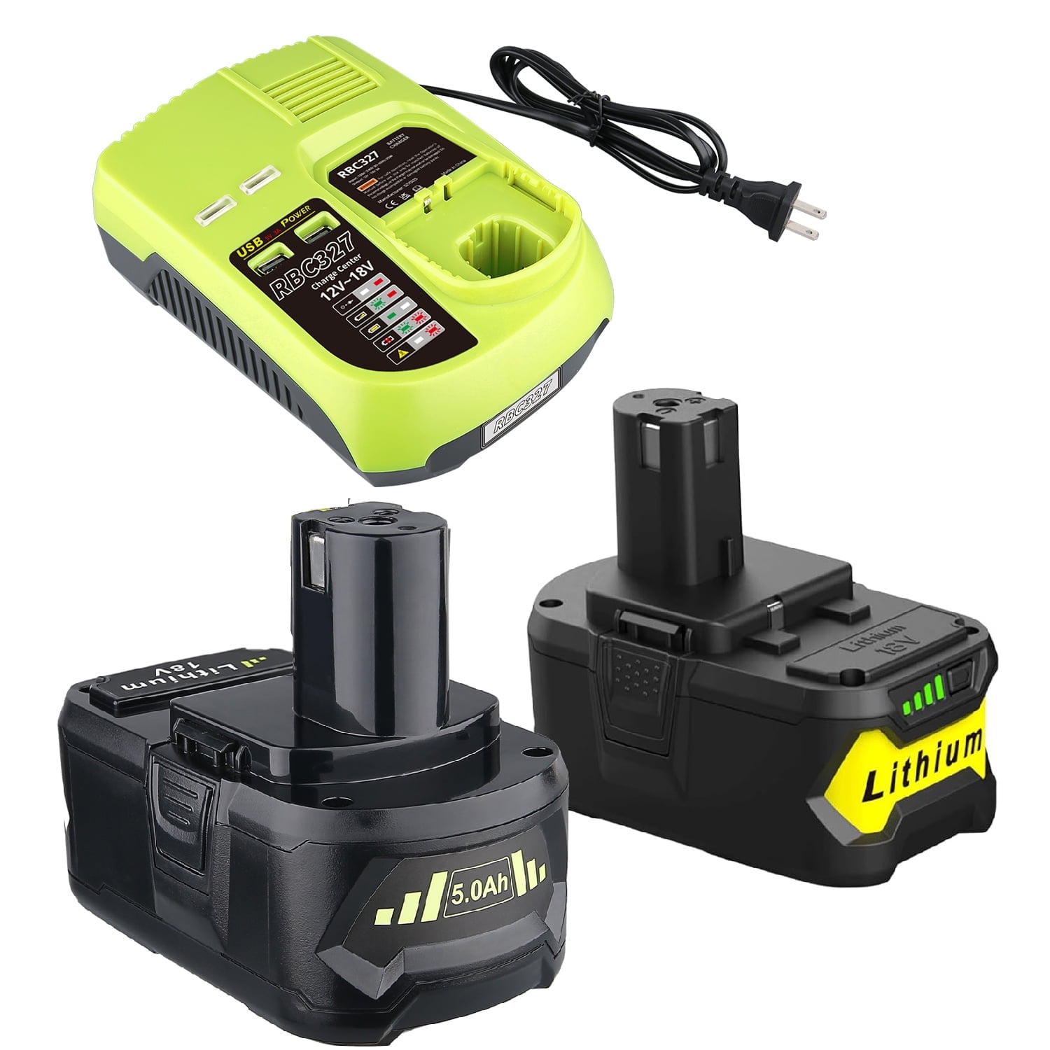 2Pack P108 18V Lithium Replacement Battery P117B 3A Fast