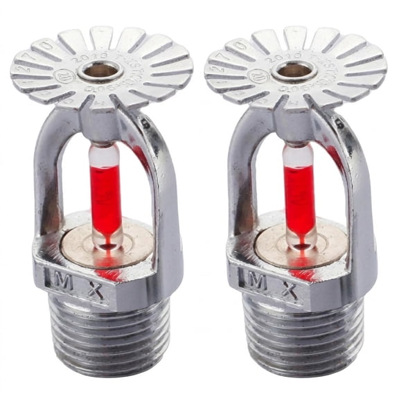 2Pack PCS Fire Sprinkler Head 155 Water Spray Up 1/2" Inch Thread Sprinkler Head Replacement for Home/Commericial/Workshop/Residential Building(xxw)