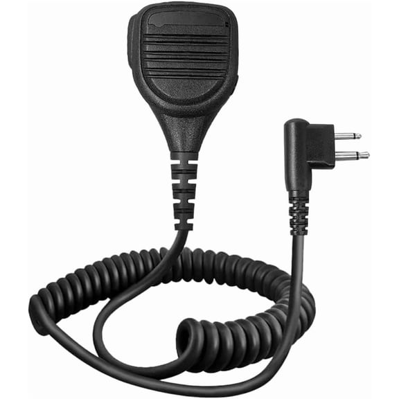 2Pack PMMN4013 PMMN4013A Remote Speaker Microphone with 3.5mm Audio Jack Shoulder Mic 2 Pin Compatible for Two Way Radio CP200 CP200D R2 CP185 PR400 RDU4100 GP68 GP88 Mag One BPR40 BPR40D PMMN4029