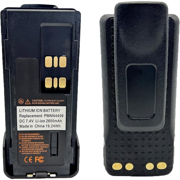 2Pack PMNN4409 PMNN4409AR 2600mAh Li-ion Battery for XPR7550 XPR7550e XPR7580 XPR7580e XPR7350e XPR3300 XPR3300e XPR3500e