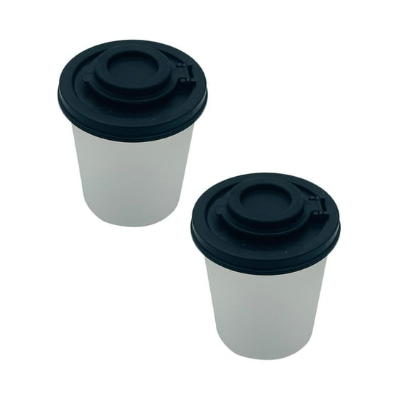 2Pack Pepper Shakers Proof Set Of Shaker To Go Camping Picnic Outdoors Kitchen Lunch Boxes Travel Set Clear With Red Covers Lids Plastic Airtight Seasoning Box Home Decor