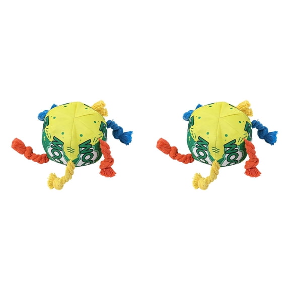 2Pack Pet Chewing Ttoys Rope knot Balls Durable Chew Rope For Aggressive Chewers Interactive And Tug Of War Training With Cleaning