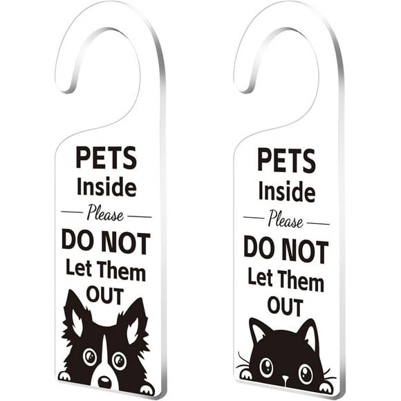 Pets Inside Sign
