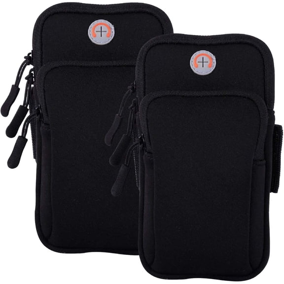 2Pack Phone Armband for Running,Cell Holder Arm Band iPhone 16 16e 15 14 13 12 11 Pro Max Xs Xr X 8 Plus SE/Galaxy S25 S24 S23 S21 Note 10,Waterproof Armband, Sleeve