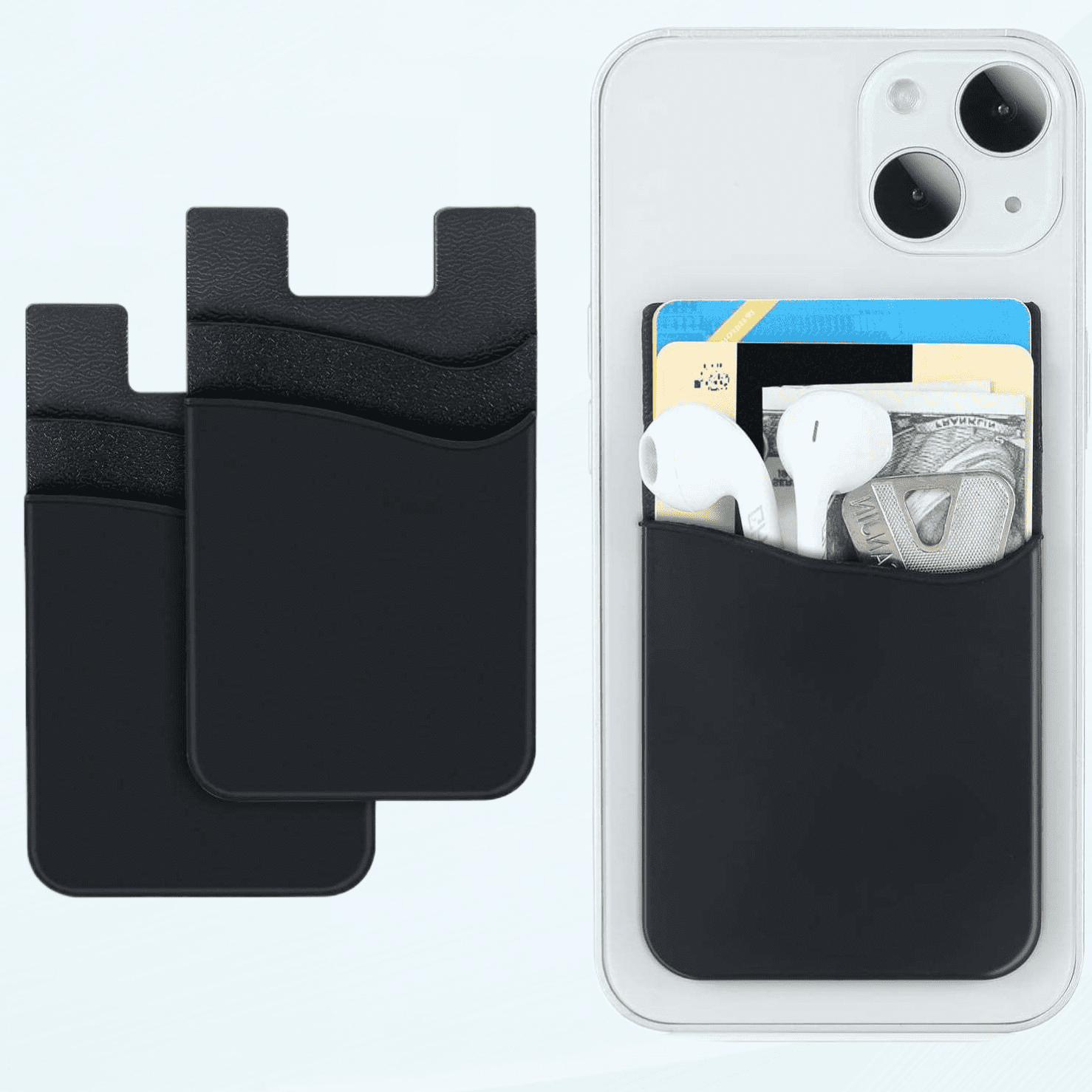 Stick On Back Of Phone Card Holder Mobile Phone Credit Card Holder