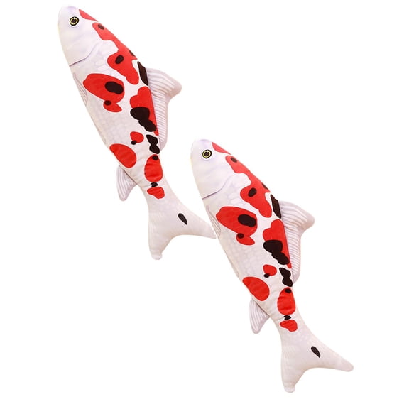 2Pack Plush 3D Shape Fish Pillow Cute Gift Sofa Cushion Fish Stuffed Pillow Pillow Case Home Decor