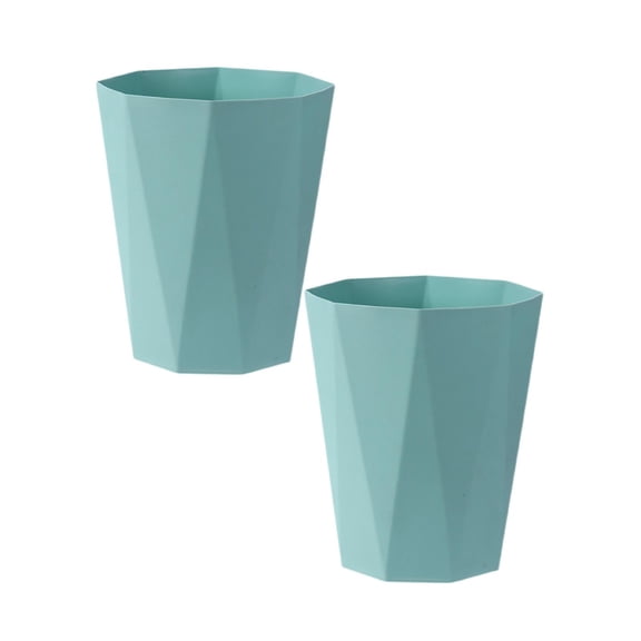 2Pack Polygon Small Can Can Wastebasket Garbage Container Rubbish Can Paper Organizer For Bathrooms Laundry Room Kitchens Kids Rooms Dorms Rubbish Bags Home Decor